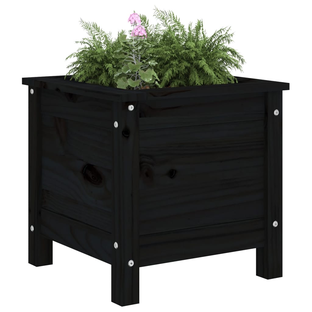 VIDAXL -Planungsbox 40x40x39 cm Festkiefer schwarz