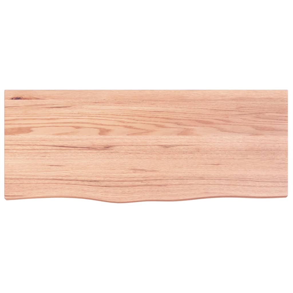 VIDAXL WASHBAIN TABELLE 100x40x2 behandeltes massives Holz hellbraun