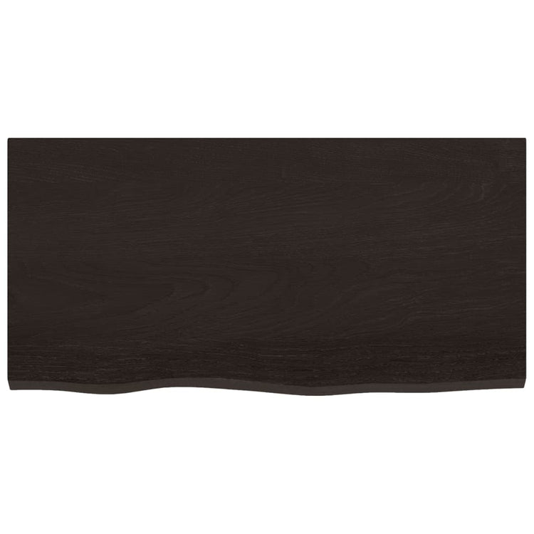 VIDAXL WASHBAIN TABELLE 80X40X (2-4) CM behandelt massives Holz dunkelbraun