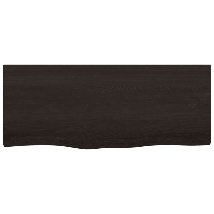 VIDAXL WASHBAIN TABELLE 100X40X (2-4) CM behandelt massives Holz dunkelbraun