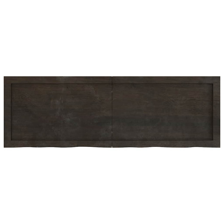 VIDAXL WASHBAIN-Blatt 120x40x (2-6) CM behandeltes massives Holz dunkelbraun