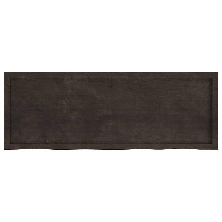 VIDAXL WASHBAIN-Blatt 140x50x (2-6) CM behandeltes massives Holz dunkelbraun