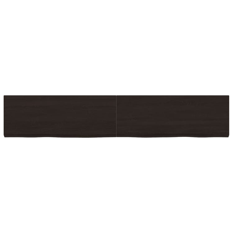VIDAXL WASHBAIN-Blatt 160x30x (2-4) CM behandelt massives Holz dunkelbraun