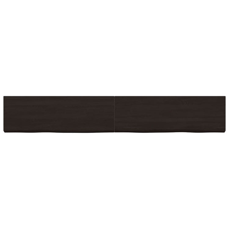 VIDAXL WASHBAIN-Blatt 180x40x (2-4) CM behandelt massives Holz dunkelbraun
