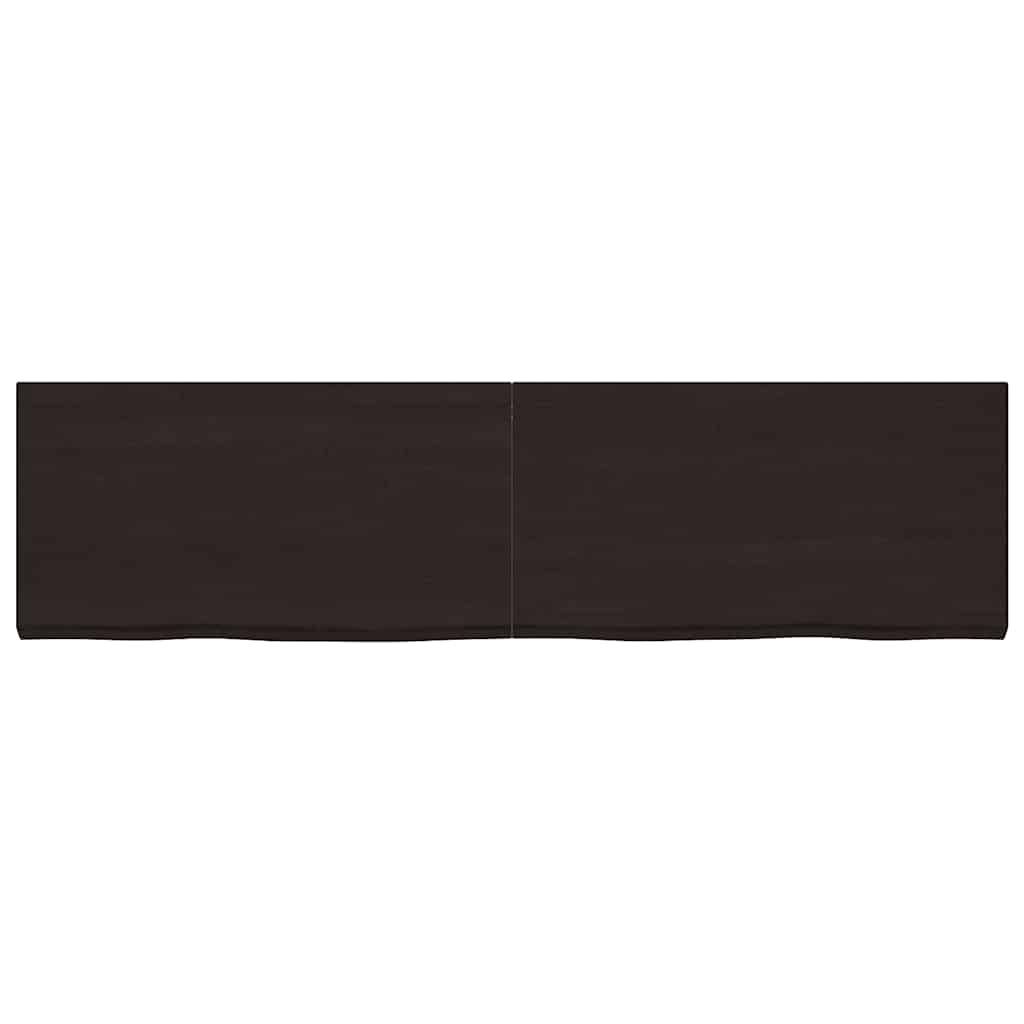 VIDAXL WASHBAIN-Blatt 220x60x (2-6) CM behandelt massives Holz dunkelbraun