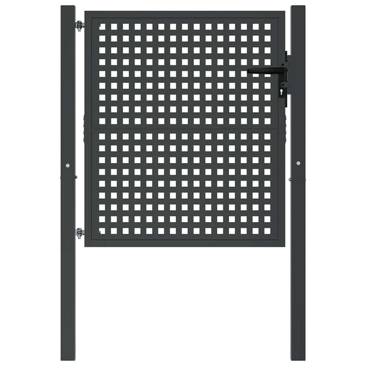 VIDAXL -Anschluss 105x150 cm Stahl Anthrazit -ausgelöst