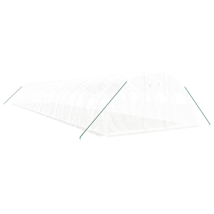 Vidaxl Tuinkas mit Stahlrahmen 72 m² 18x4x2 m weiß