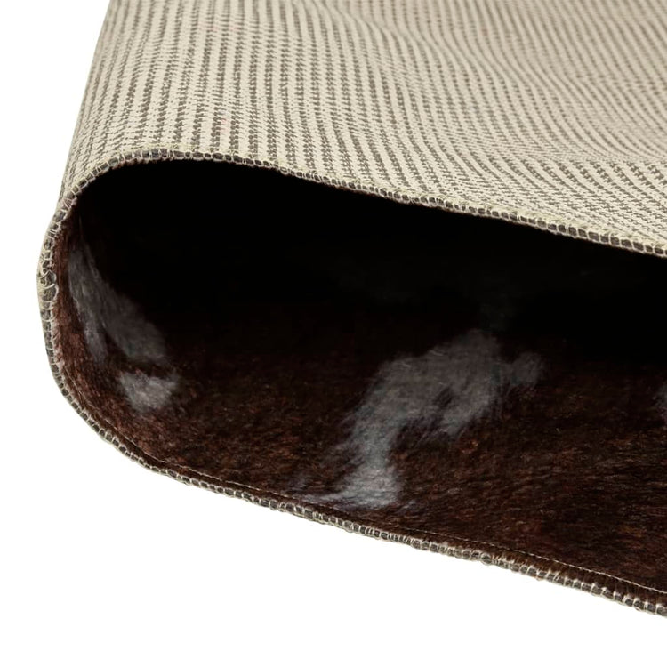 Vidaxl Teppich Kuhmuster waschbarer Anti-Rutsch 120x170 cm Schwarz und Weiß