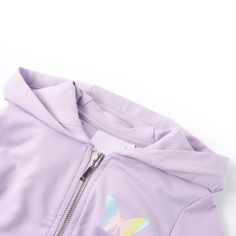 Vidaxl Kinderweste mit Hoodchon 104 Lila