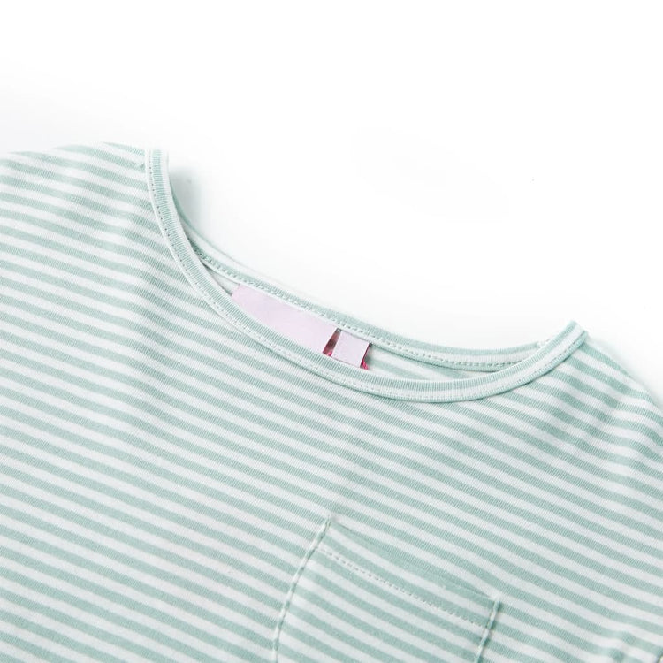 Vidaxl Kinderkleid mit Rüschen auf den Ärmeln 104 Minzefarben