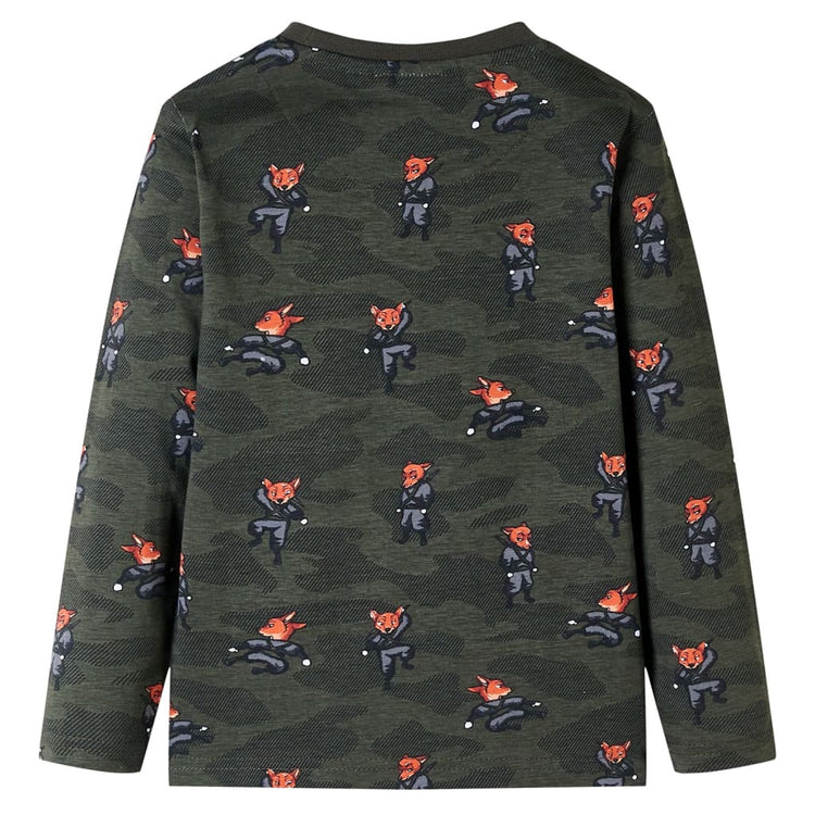 Vidaxl Kinderpyjamas mit Langhülsen 116 Kakikentig