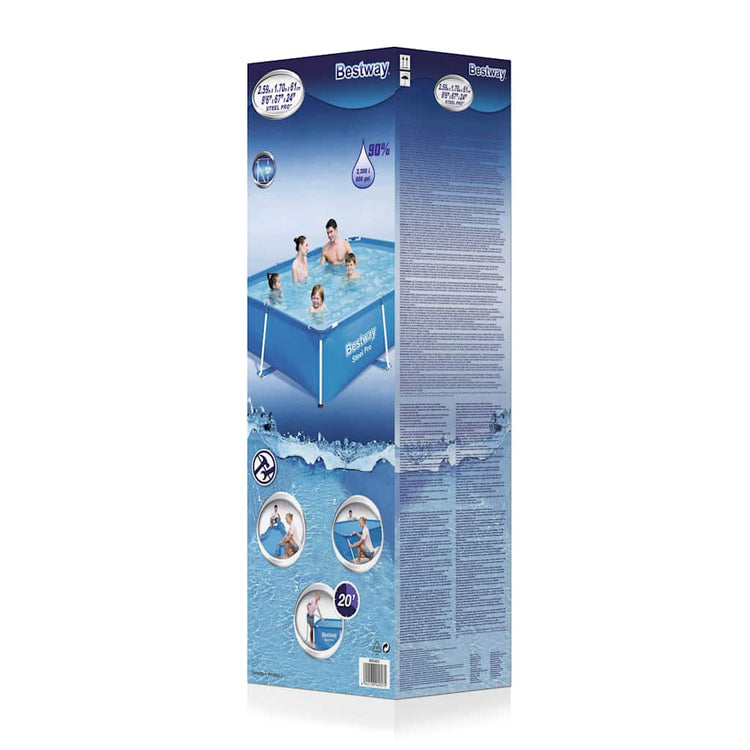 BESTWAY STAHL SWIPING POOL mit Stahlrahmen 259 x 170 x 61 cm 56403