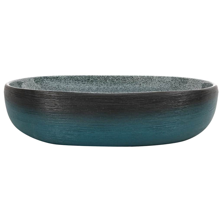 VIDAXL -Straktion Waker Ovaal 59x40x14 cm Keramik -Türkis