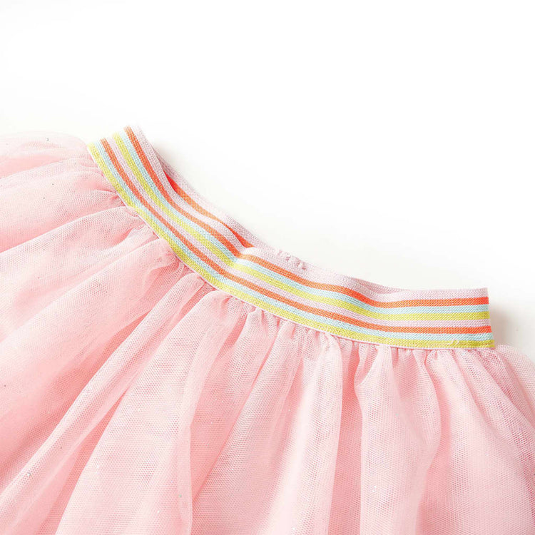 VidaXL Kinderrock mit Tüll 104 Hellrosa