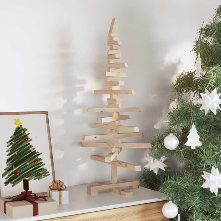 Vidaxx Weihnachtsdekoration Weihnachtsbaum 90 cm aus massivem Kiefernholz