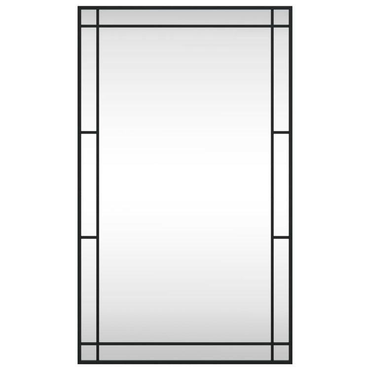 Vidaxl Wandspiegel rechteckig 60x100 cm Eisenschwarz