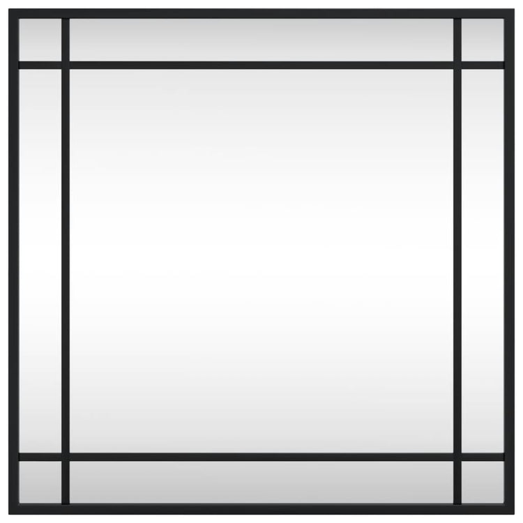Vidaxl Wandspiegel Quadrat 50 x 50 cm Eisen schwarz