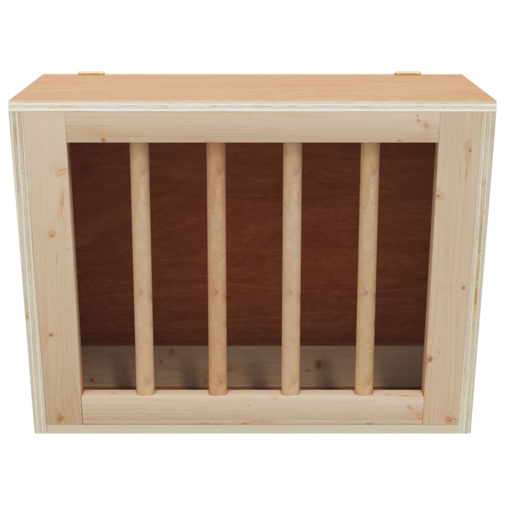 Vidaxl Hooiruif für Kaninchen 25x18.5x20,5 cm Festkieferholz