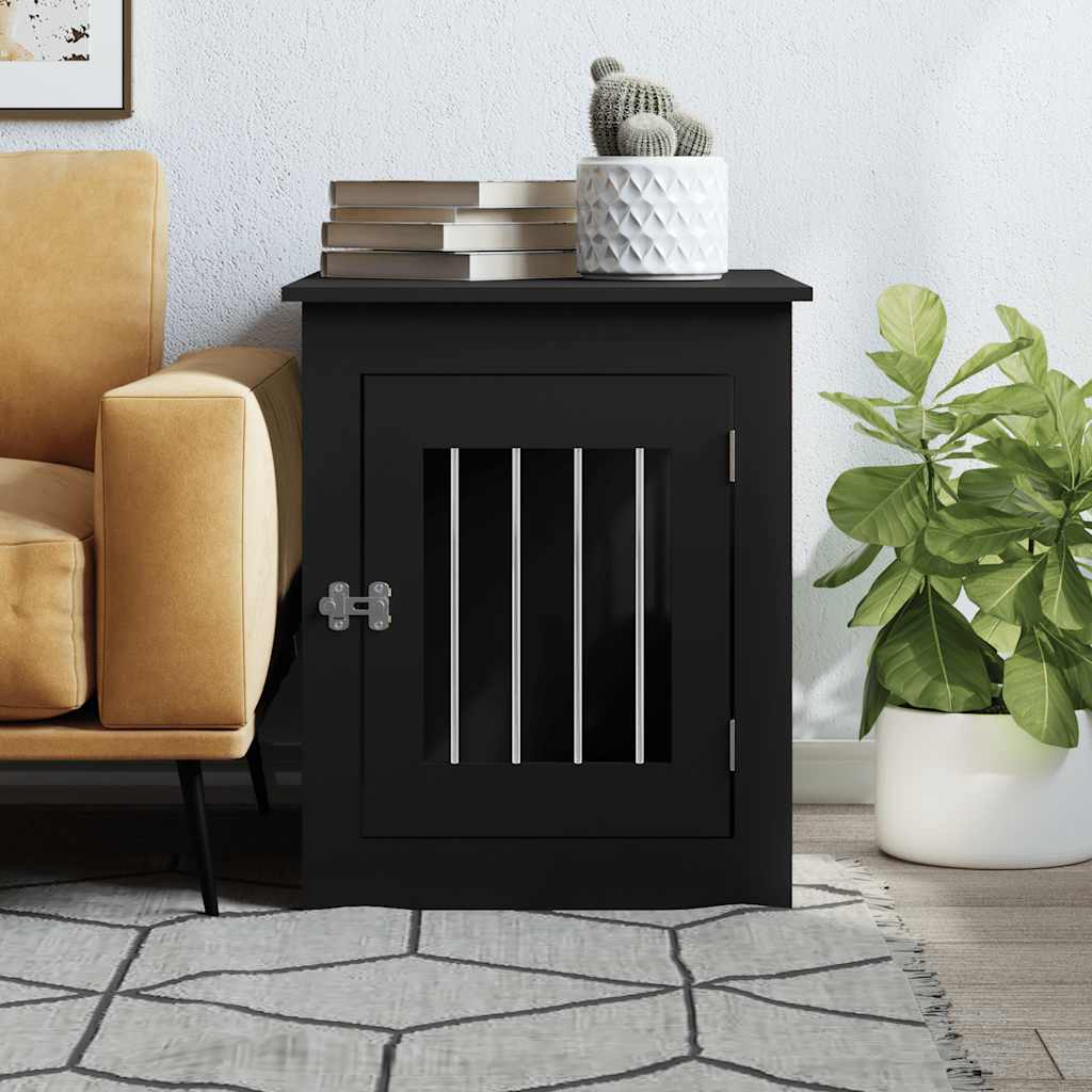 VIDAXL HONDENBENCH 55X75X65 CM PRISIONED HOLD Schwarz