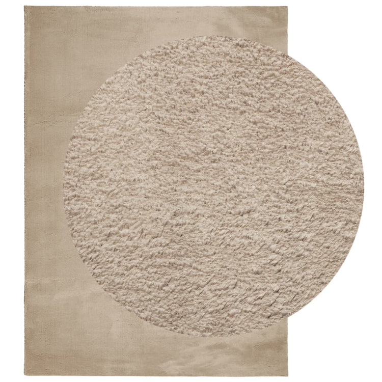 Vidaxl Teppich Huarte Low -Molzen weichwaschbar 200x280cm Sand -Colored