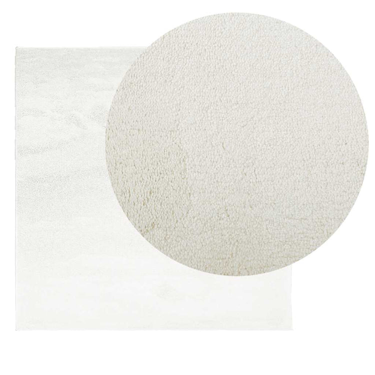 Vidaxx Teppich Oviedo Niederflor 200x200 cm Creme