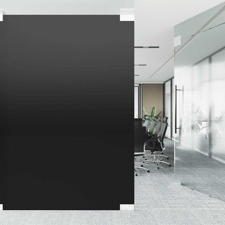 Vidaxx Fensterfolien 3 Stück statisch matt PVC schwarz