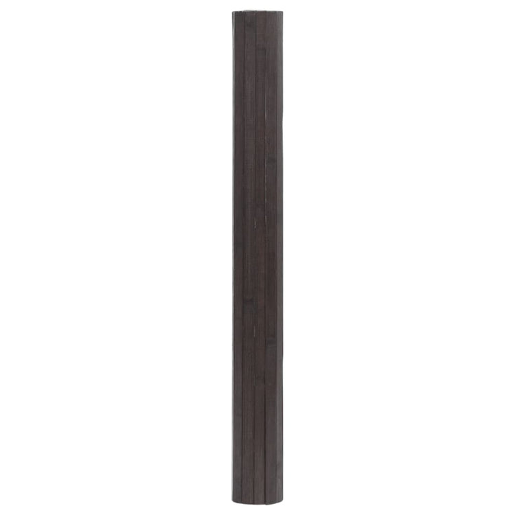 Vidaxl Teppich rechteckig 60x500 cm Bambus dunkelbraun
