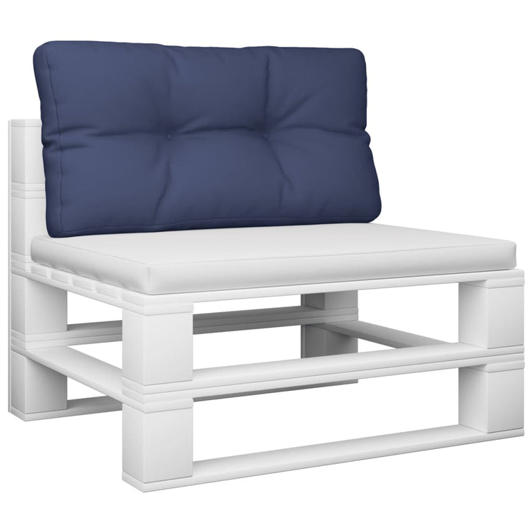 Vidaxl Palettenkissen 80x40x12 cm Stoff Marine Blau