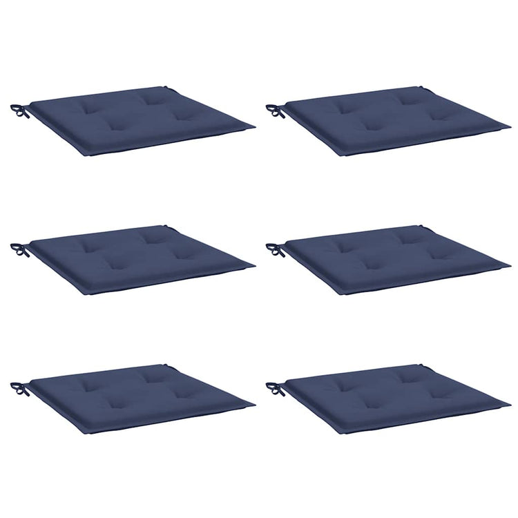 Vidaxl Palettenkissen 6 Stcs 40x40x3 cm Oxford Fabric Marine Blau