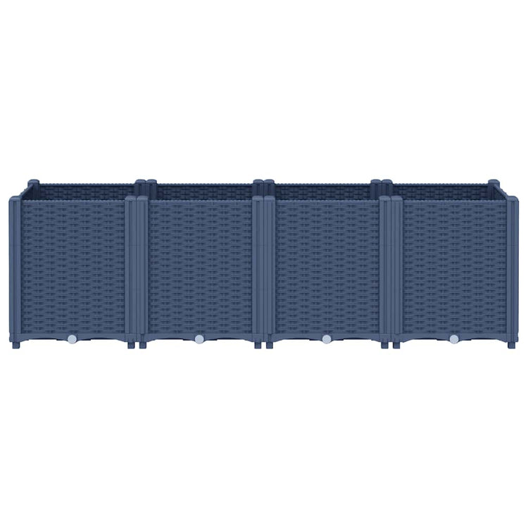 VIDAXL -Planungsbox 160x40x53 cm Polypropengrau