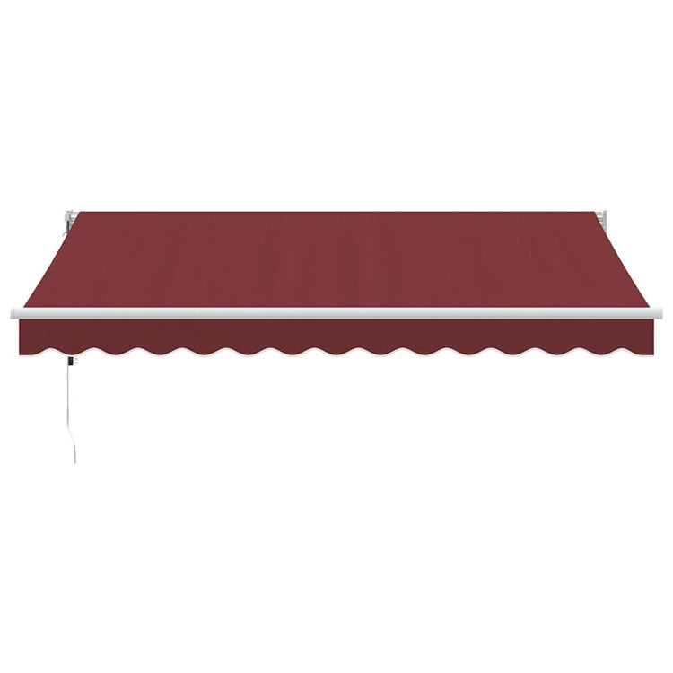Vidaxx Markise automatisch ausziehbar 350x250 cm bordeauxrot
