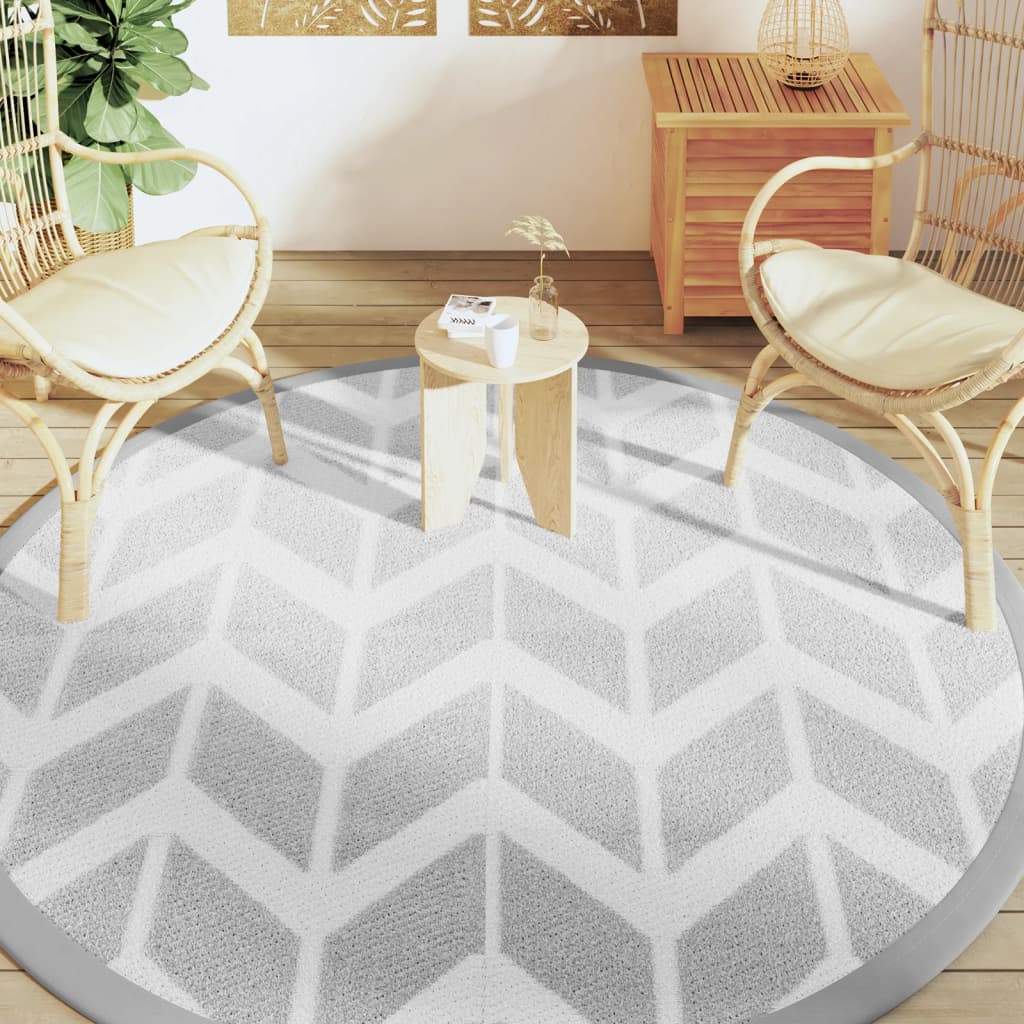Vidaxx Outdoor-Teppich Arakil ø 200 cm Polypropylen grau