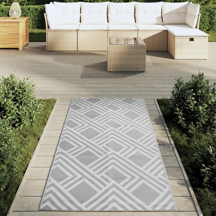 VIDAXL Outside Rug 80x150 cm pp grau