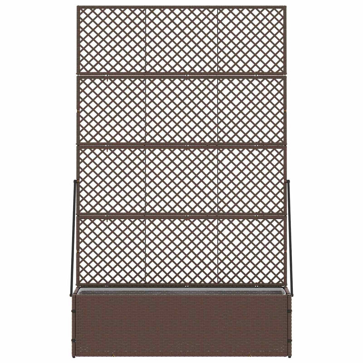 VidaXL Gartenblumentopf Braun 105 x 30 x 170 cm Metall