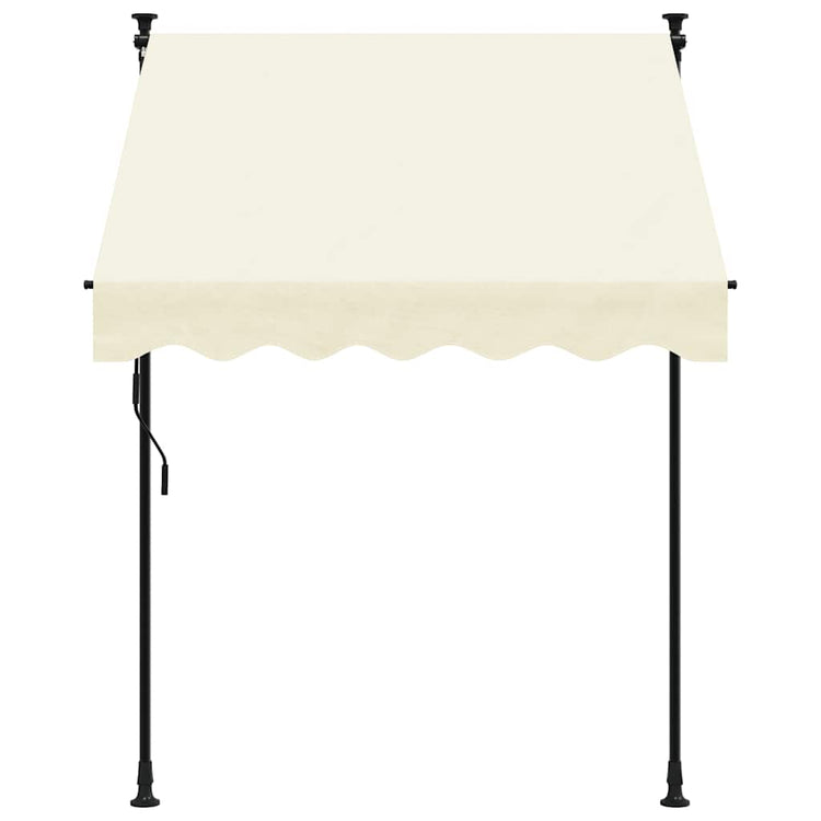 VIDAXL LAFEL Ausleitbar 150x150 cm Stoff und Stahlcreme -Verschärft