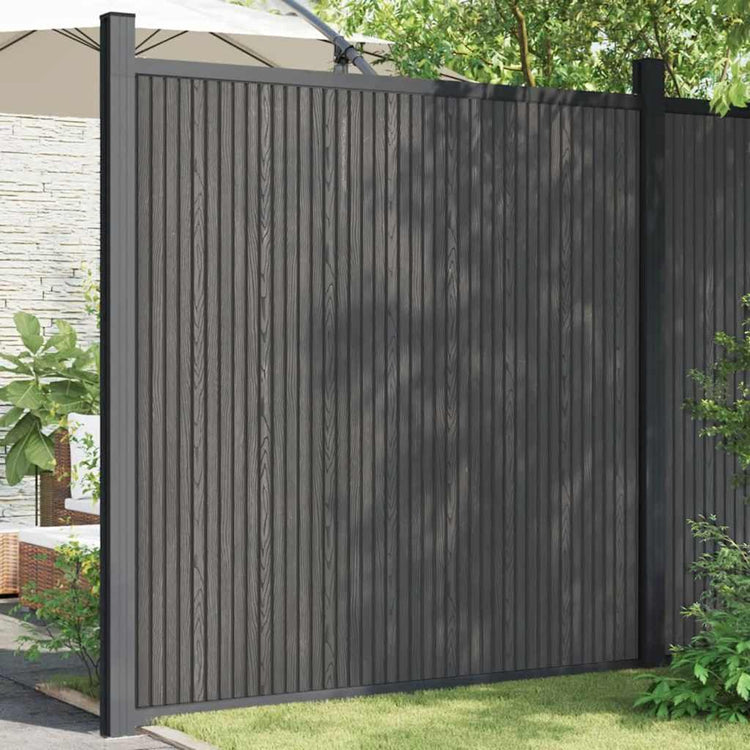 Vidaxl -Zauntafel 173x186 cm HKC Grau