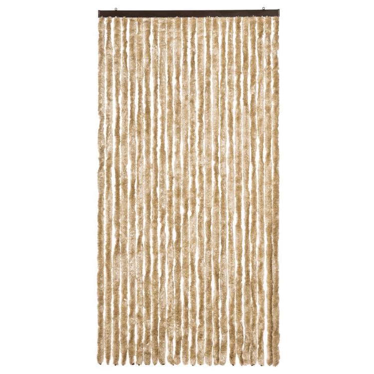 Vidaxl Fly Vorhang 100x230 cm Chenille Beige