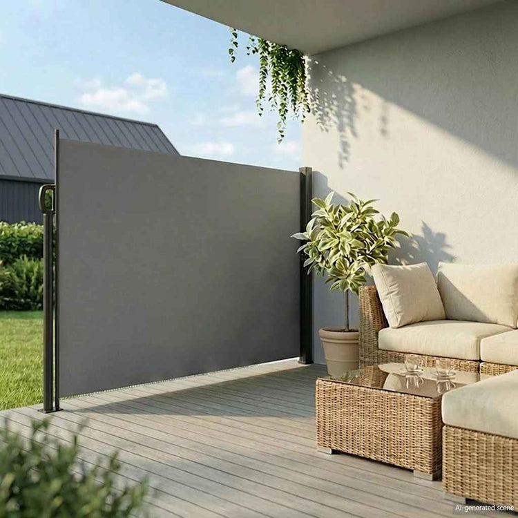 VIDAXL -Windschutzscheibe ausziell 220 x 600 cm Anthrazit -gelöscht