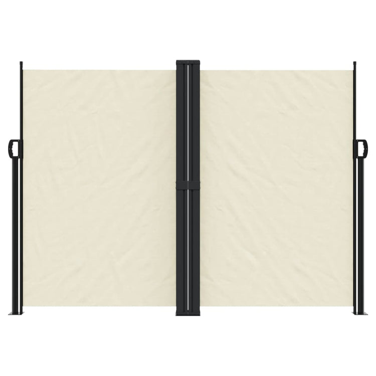 Vidaxl Garden Screen ausziehbar 180 x 600 cm creme -gelenkt