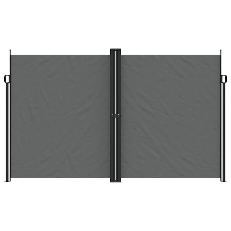 VIDAXL -Windschutzscheibe extendable 200x600 cm Anthrazit -geläutet