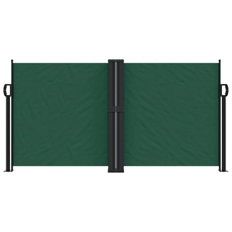 Vidaxl Windschutzscheibe ausziehbar 120x1200 cm dunkelgrün