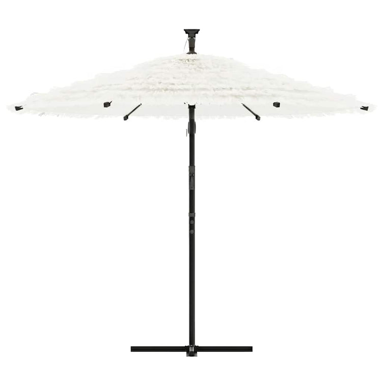 Vidaxl -Parasol mit Stahlpol 269x269x235 cm Weiß
