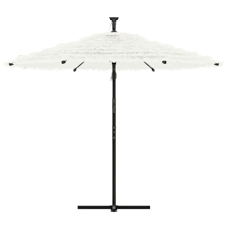 Vidaxl -Parasol mit Stahlpol 290x290x238 cm Weiß