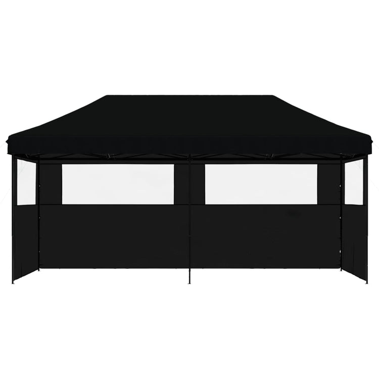 Vidaxl Partytent Faltbares Popup mit 3 Seitenwänden schwarz