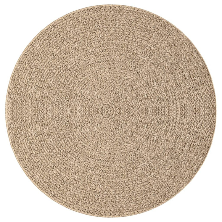Vidaxl Teppich Zizur innen und außen Ø 200 cm Jute Look