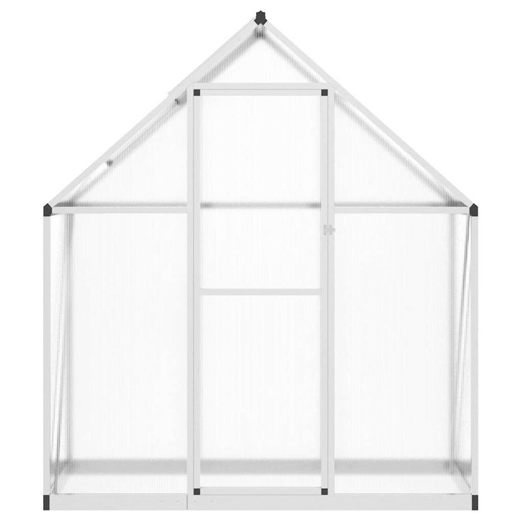 Vidaxl Tuinkas mit Basisrahmen 169x58x195 cm Aluminium Silberfarbe