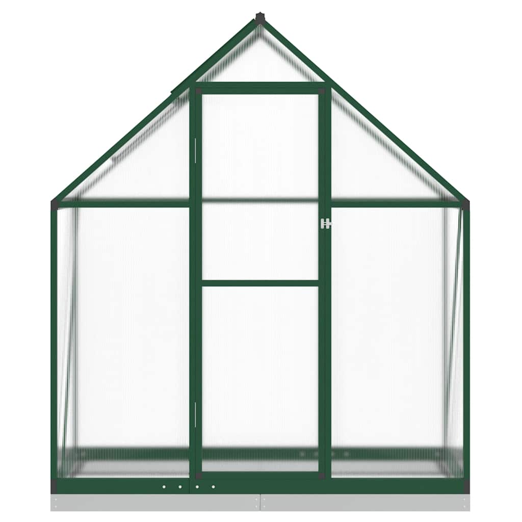 Vidaxl Tuinkas mit Basisrahmen 169x58x202 cm Aluminiumgrün