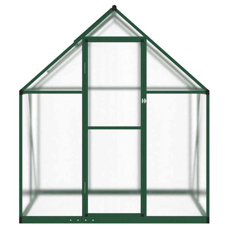 Vidaxl Tuinkas mit Basisrahmen 169x114x195 cm Aluminiumgrün