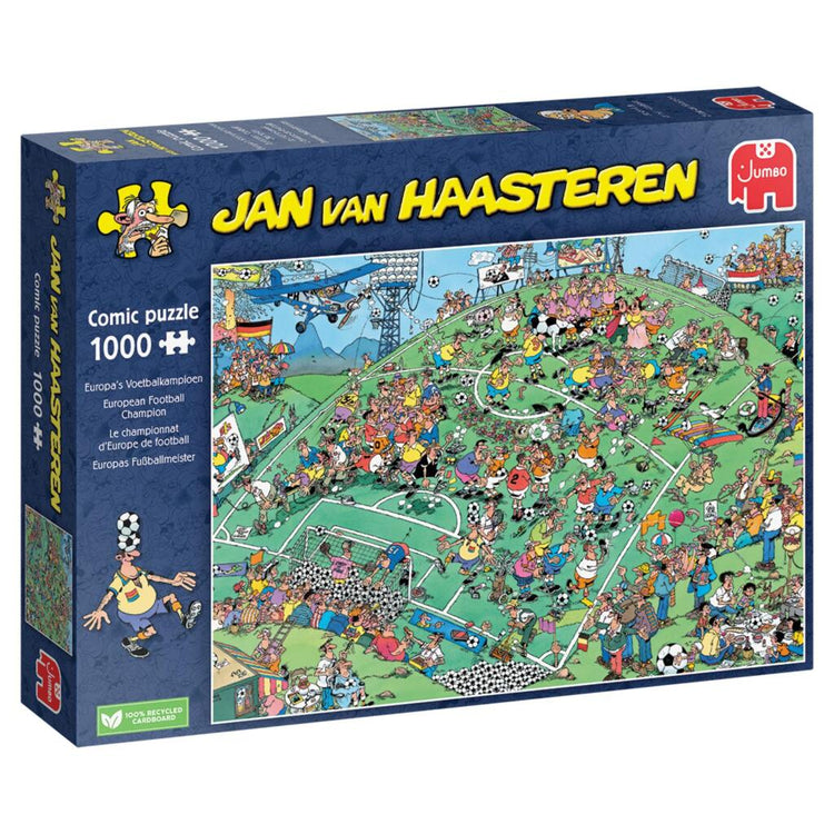 Jumbo -Puzzle Jan Van Haasteren Europas Fußballmeister 1000 Stücke