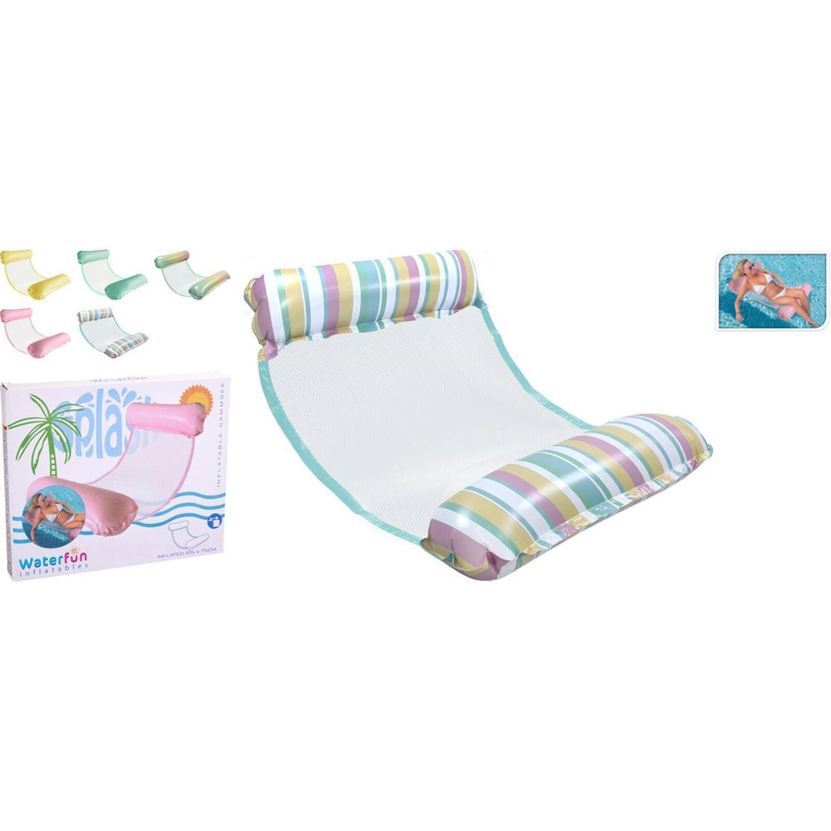 Aufblasbare Schwimmmatte oder Wasserhängematte